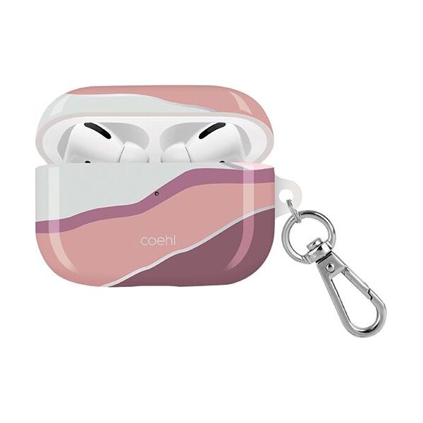 Uniq Etui ochronne Coehl Ciel do AirPods Pro biało-różowe