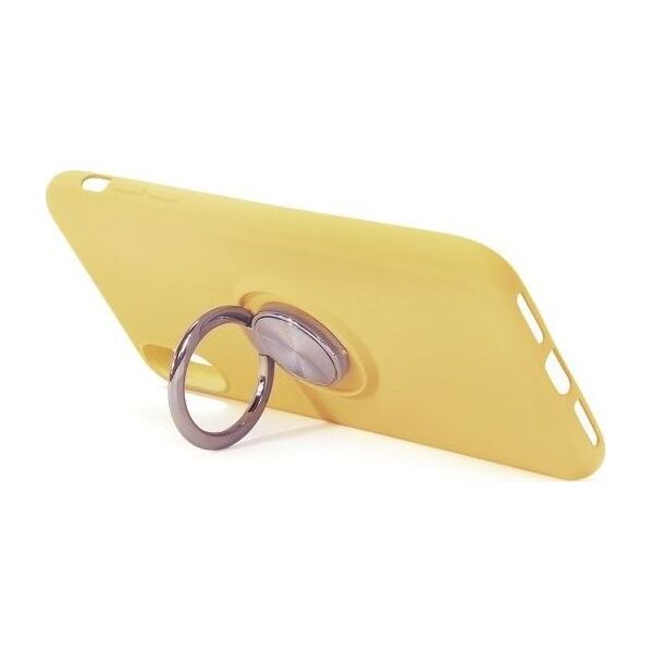 ETUI SILICONE RING SAMSUNG GALAXY M51 ŻÓŁTY standard