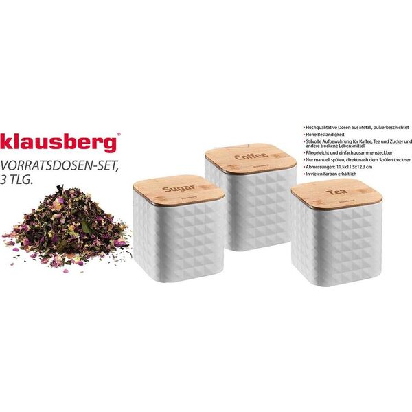 Klausberg ZESTAW POJEMNIKÓW KUCHENNYCH KLAUSBERG KB-7485