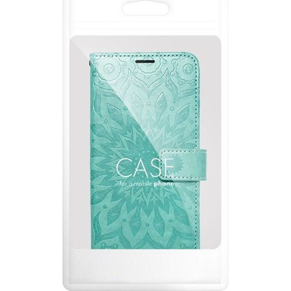OEM Kabura MEZZO Book do IPHONE 14 mandala zielony