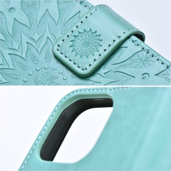 OEM Kabura MEZZO Book do IPHONE 14 mandala zielony
