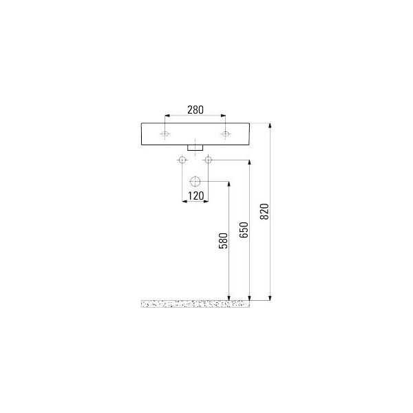 Umywalka Deante Temisto 50cm (CDT 6U4S)