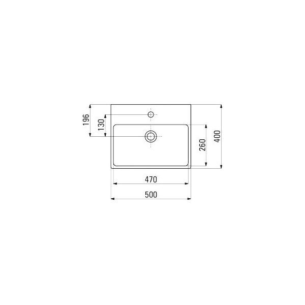 Umywalka Deante Temisto 50cm (CDT 6U4S)