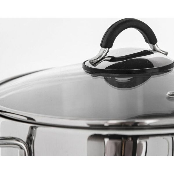 Orion Garnek stalowy Dalie z pokrywką 14cm 1l