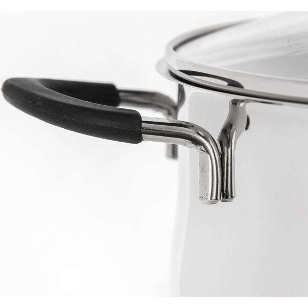 Orion Garnek stalowy Dalie z pokrywką 24cm 5.3l
