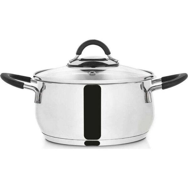 Orion Garnek stalowy Dalie z pokrywką 18cm 2.6l