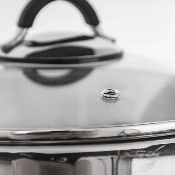 Orion Garnek stalowy Dalie z pokrywką 18cm 2.6l