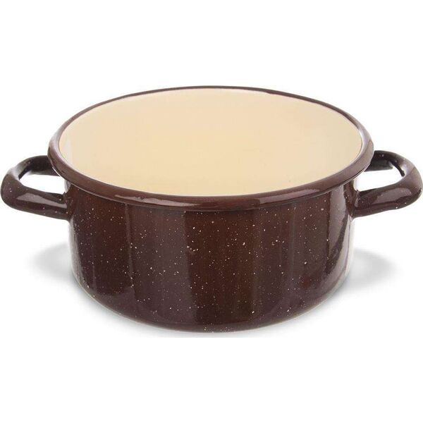Orion Garnek rondel garnuszek emaliowany 1.5l brązowy