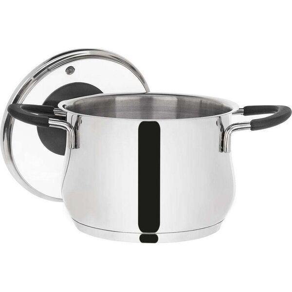 Orion Garnek stalowy Dalie z pokrywką 16cm 2.4l