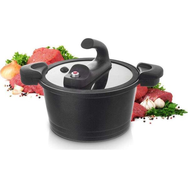 Orion Garnek CIŚNIENIOWY próżniowy szybkowarowy szybkowar granitowy GRANDE 5,5L 26 cm uniwersalny