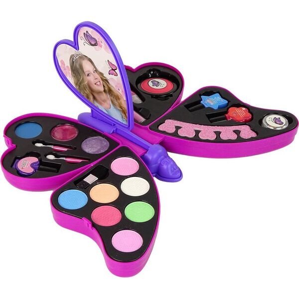 LeanToys Zestaw Do Makijażu Fioletowy Motyl Cienie Do Powiek