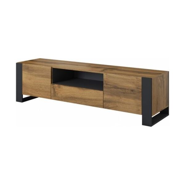 Cama Meble Szafka Rtv Wood 180/44/48 dąb wotan+antracyt