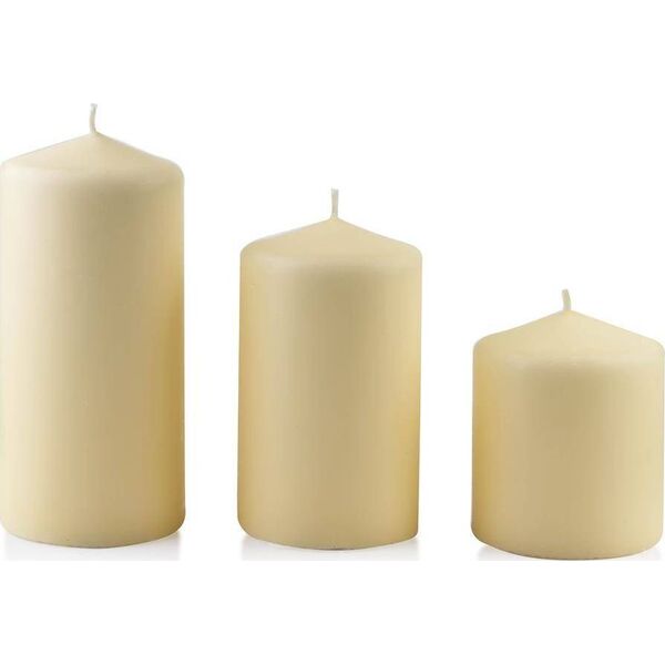 Affek Design Świeca CLASSIC CANDLES Walec duży 8xh18cm kremowa