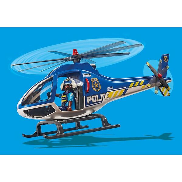 Playmobil Policyjny śmigłowiec: Ucieczka ze spadochronem (70569)