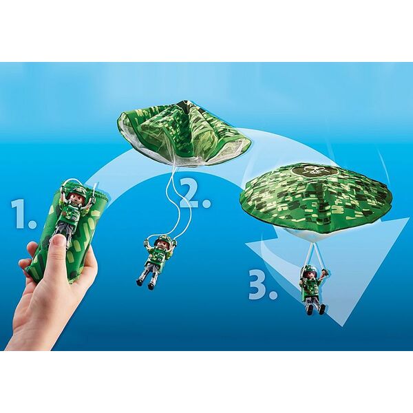 Playmobil Policyjny śmigłowiec: Ucieczka ze spadochronem (70569)