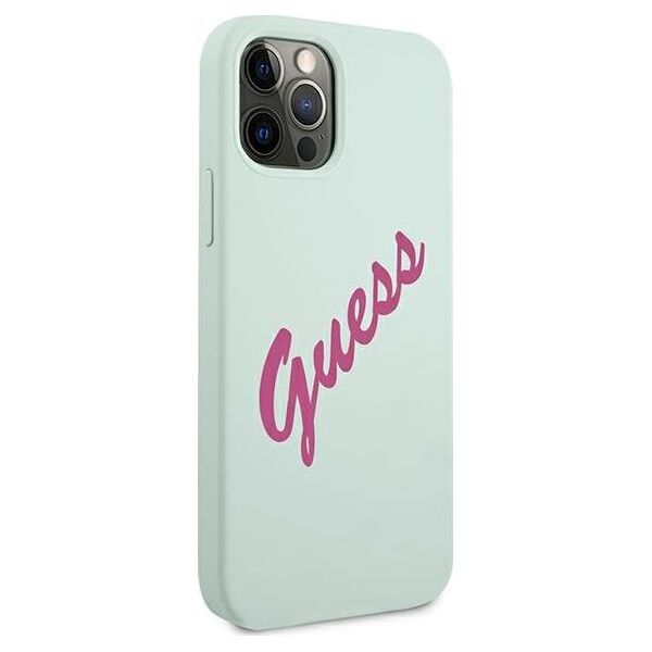 Guess Etui Guess GUHCP12LLSVSBF Apple iPhone 12 Pro Max niebieski fuksja/blue fuschia hardcase Silicone Vintage