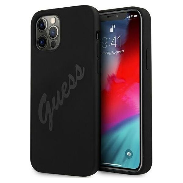 Guess Etui Guess GUHCP12LLSVSBK Apple iPhone 12 Pro Max czarny/black hardcase Script Vintage