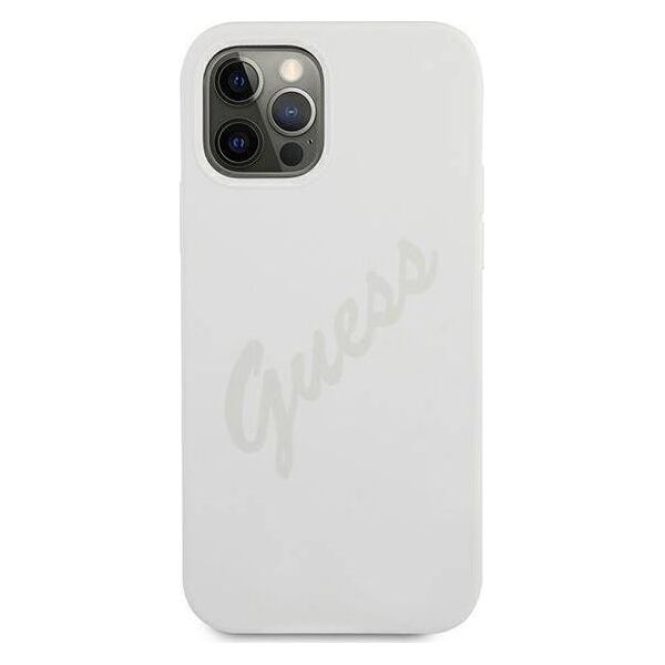 Guess Etui Guess GUHCP12LLSVSCR Apple iPhone 12 Pro Max kremowy/cream hardcase Script Vintage