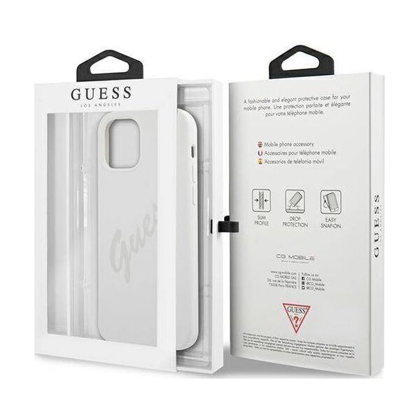 Guess Etui Guess GUHCP12LLSVSCR Apple iPhone 12 Pro Max kremowy/cream hardcase Script Vintage