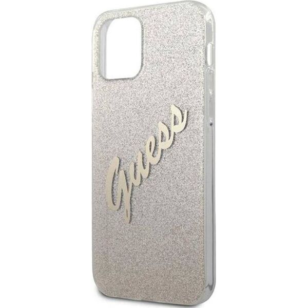 Guess Etui Guess GUHCP12LPCUGLSGO Apple iPhone 12 Pro Max złoty/gold hardcase Glitter Gradient Script