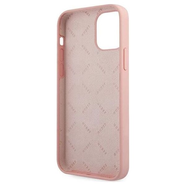 Guess Etui Guess GUHCP12MLSVSPG Apple iPhone 12/12 Pro różowo zielony/green pink hardcase Silicone Vintage
