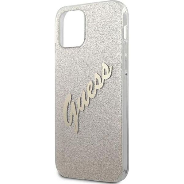 Guess Etui Guess GUHCP12MPCUGLSGO Apple iPhone 12/12 Pro złoty/gold hardcase Glitter Gradient Script