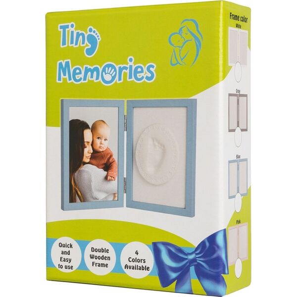 Ramka TINY MEMORIES-RAMKA Z GLINKĄ-NIEBIESKA