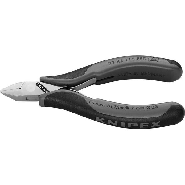 Knipex Szczypce precyzyjne tnące boczne dla elektroników KNIPEX 77 42 115 ESD