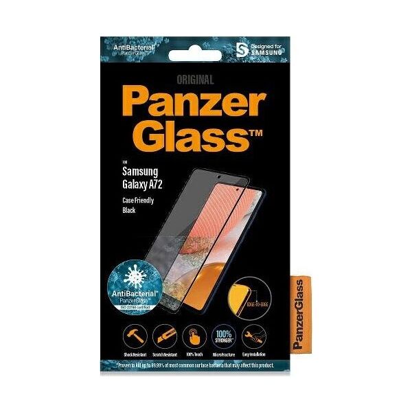 PanzerGlass E2E Microfracture do Galaxy A72 Case Friendly AntiBacterial