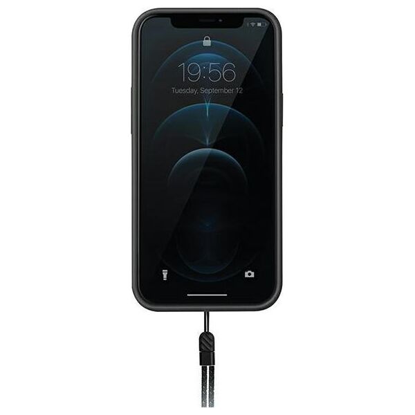 Uniq UNIQ etui Heldro iPhone 12 Pro Max 6,7" czarny/midnight black Antimicrobial