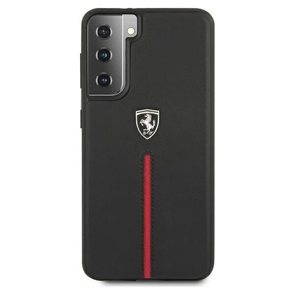 Ferrari Ferrari FEOSIHCS21MBK S21+ G996 czarny/black hardcase Off Track Leather Nylon Stripe