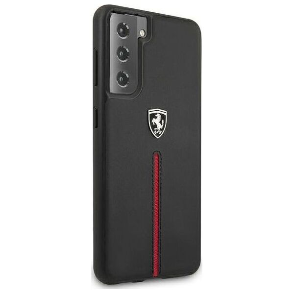 Ferrari Ferrari FEOSIHCS21MBK S21+ G996 czarny/black hardcase Off Track Leather Nylon Stripe