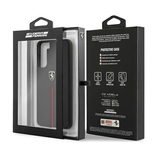 Ferrari Ferrari FEOSIHCS21SBK S21 G991 czarny/black hardcase Off Track Leather Nylon Stripe