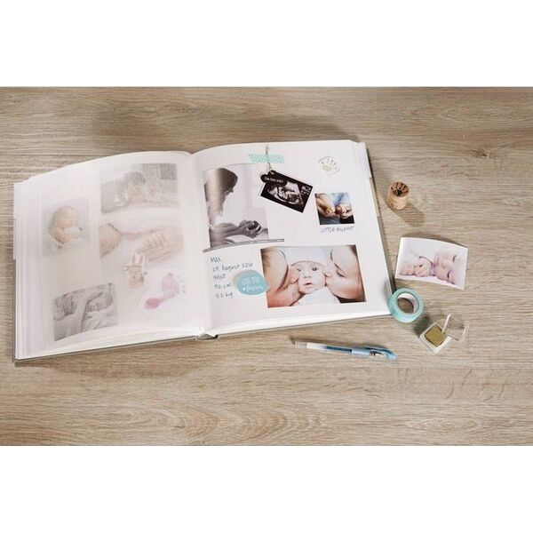 Walther Walther Sam blue 28x30,5 50 white Pages Babyalbum UK183L