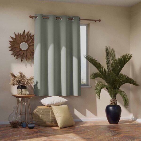 AmeliaHome AMELIAHOME ZASŁONA BLACKOUT EYELETS SILVER 140X175 1PC