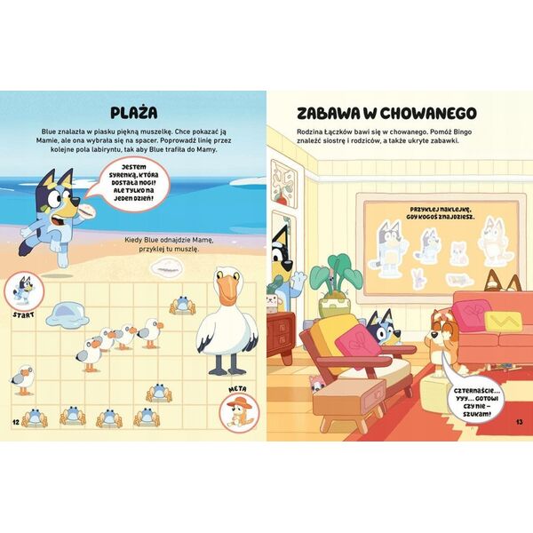 HarperCollins Oto Bluey! Zabawy i zadania z naklejkami 87111
