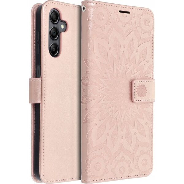 ForCell Kabura MEZZO Book do SAMSUNG A15 4G / A15 5G mandala złoty róż