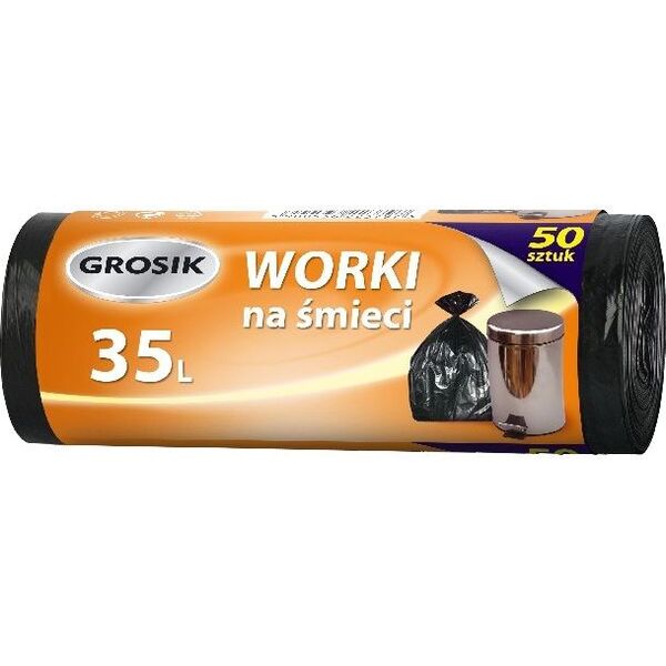 Grosik Worki na śmieci 35L 50 sztuk - ZZA311900