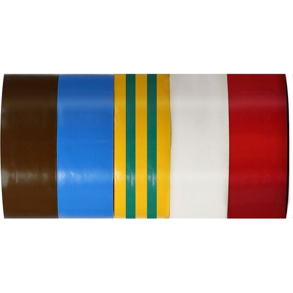 Pro-Line TAŚMY IZOLACYJNE KOLOR. 0,13MMX19MMX10M 5 SZT. PROLINE 13161 PROLINE