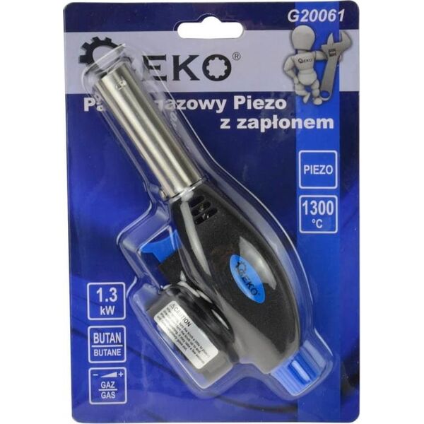 Geko PALNIK GAZOWY PIEZO Z ZAPŁONEM TYP NR 2 (10/100) G20061 GEKO