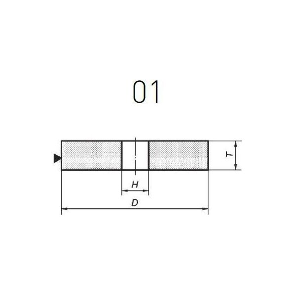 Norton Clipper Tarcza szlifierska 200x32x32mm Norton 66243492143 01_200x32x32_38A46KVS3