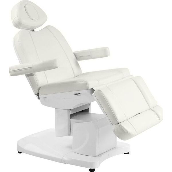 FOTEL KOSMETYCZNY ELEKTR. AZZURRO 708A 4 SILN. BIAŁY