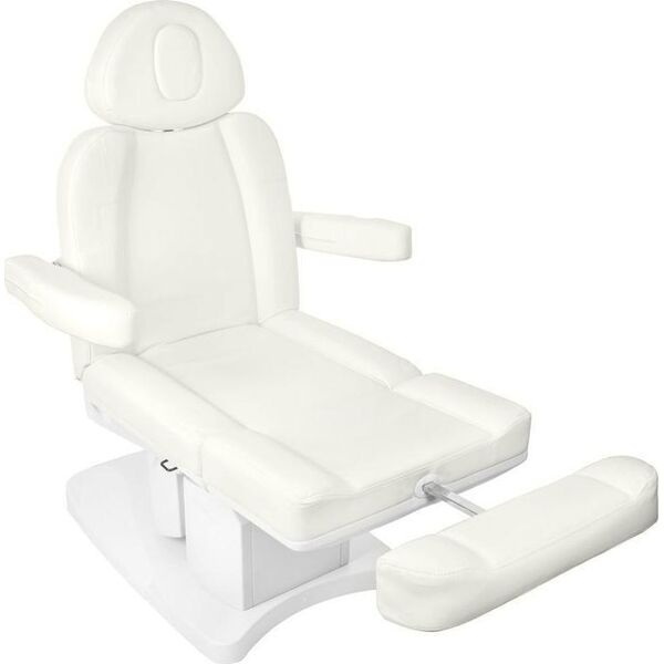 FOTEL KOSMETYCZNY ELEKTR. AZZURRO 708A 4 SILN. BIAŁY