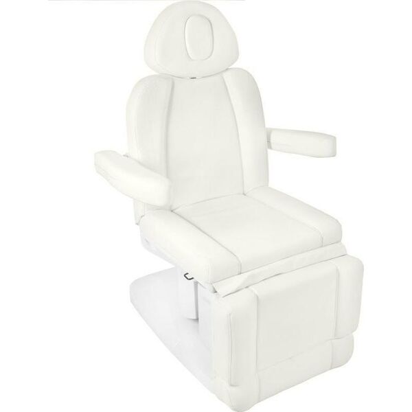 FOTEL KOSMETYCZNY ELEKTR. AZZURRO 708A 4 SILN. BIAŁY