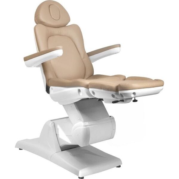 FOTEL KOSMETYCZNY ELEKTR. AZZURRO 870 3 SILN. CAPPUCCINO