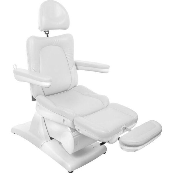 FOTEL KOSMETYCZNY ELEKTR. AZZURRO 870 3 SILN. BIAŁY