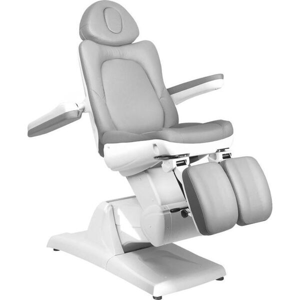 FOTEL KOSMETYCZNY ELEKTR. AZZURRO 870S PEDI 3 SILN. SZARY