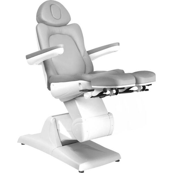 FOTEL KOSMETYCZNY ELEKTR. AZZURRO 870S PEDI 3 SILN. SZARY