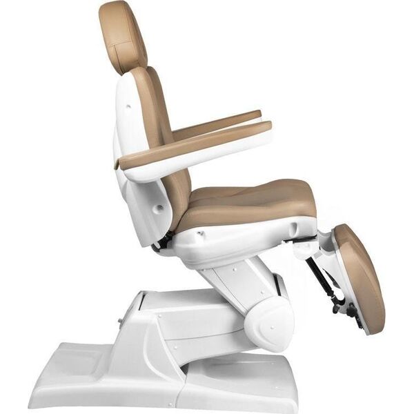 FOTEL KOSMETYCZNY ELEKTR. AZZURRO 870S PEDI 3 SILN. CAPPUCCINO
