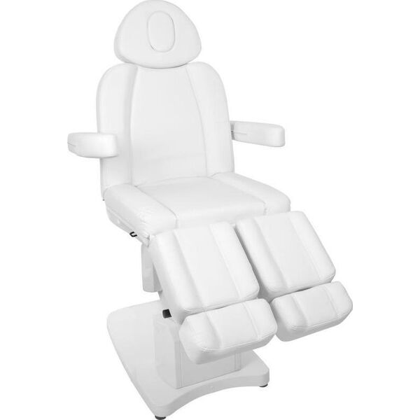 FOTEL KOSMETYCZNY ELEKTR. AZZURRO 708AS PEDI 3 SILN. BIAŁY